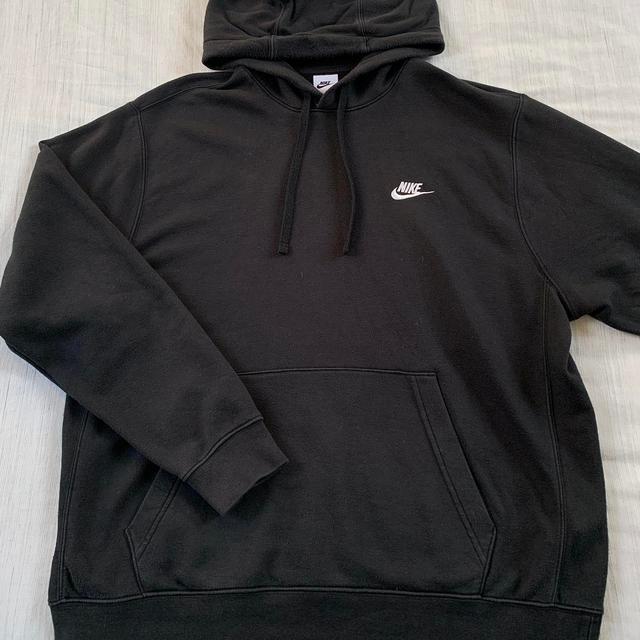 Nike Men's Hoodie - Black/White - L on Productcaster.