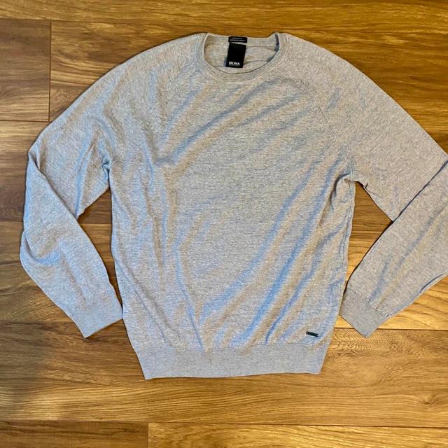 Hugo Boss Men's Jumper - Grey - L on Productcaster.