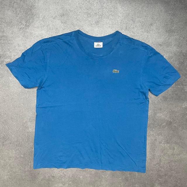 Lacoste Men's T-shirt - Blue - L on Productcaster.