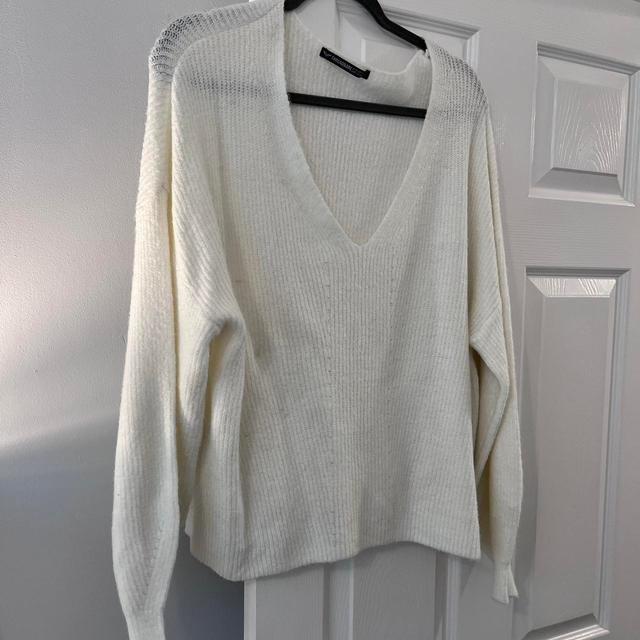 Threadbare Women's Jumper - Cream/White - 10 on Productcaster.