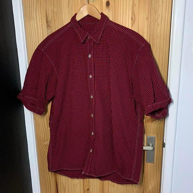 Men's Shirt - Red/Black - XL on Productcaster.