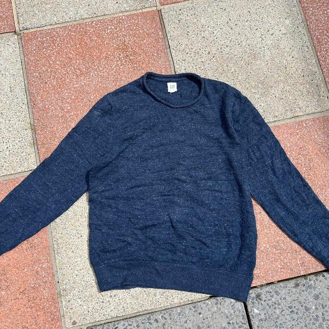 Gap Men's Sweatshirt - Navy/Blue - M on Productcaster.