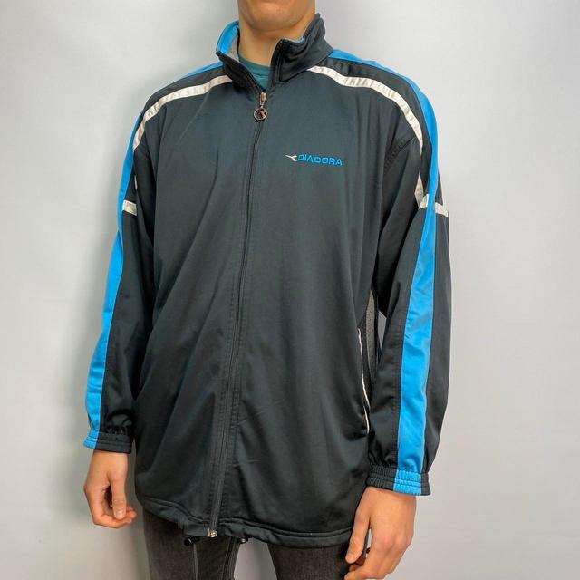 Diadora Men's Coat - Blue - XL on Productcaster.