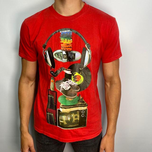 Vintage Men's T-shirt - Red - L on Productcaster.