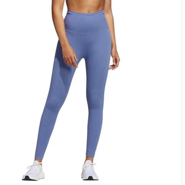 Adidas Women's Leggings - Purple/Blue - S on Productcaster.