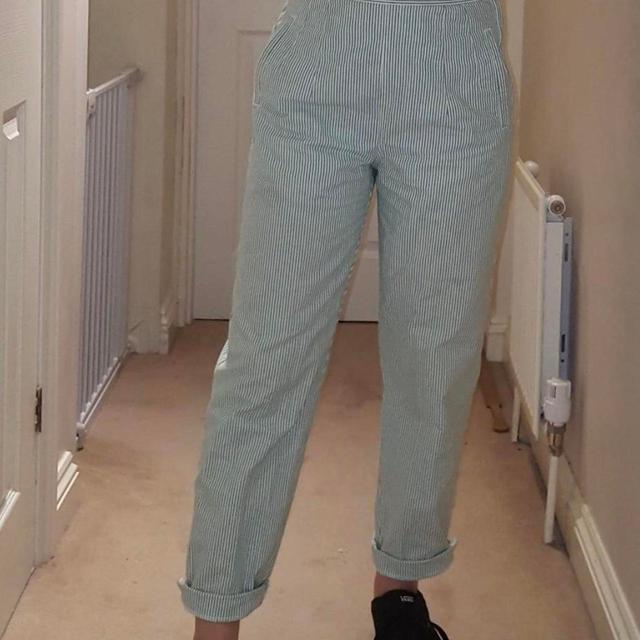 Vintage Women's Trousers - Green - UK 8 on Productcaster.