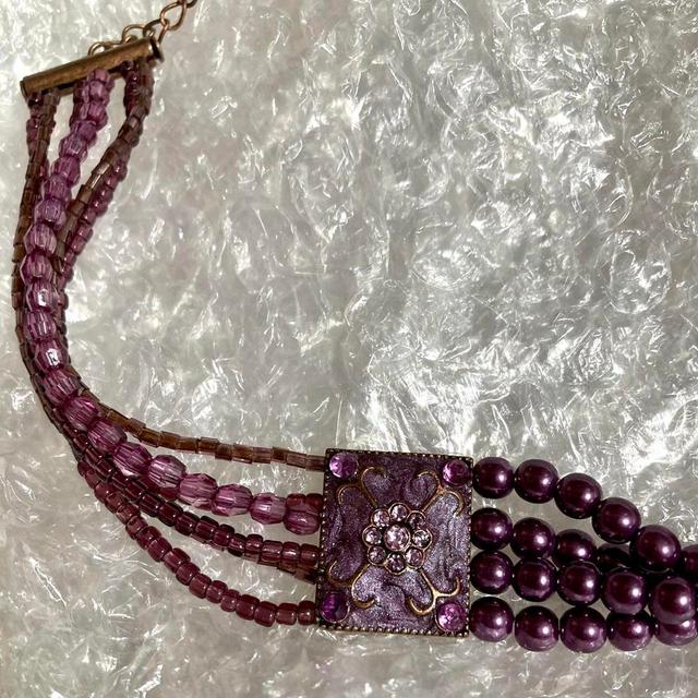 Vintage Women's Jewellery - Purple on Productcaster.