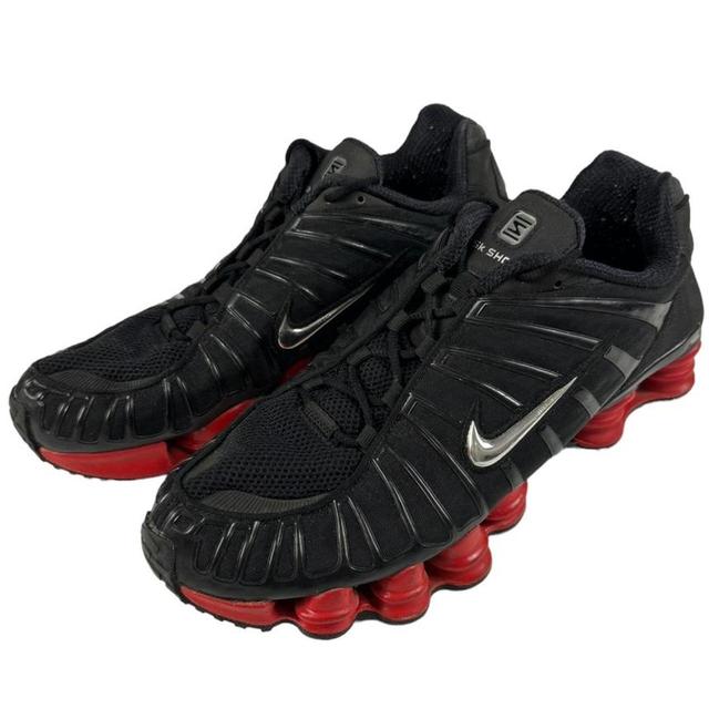 Nike Men's Trainers - Black/Red - UK 12 on Productcaster.