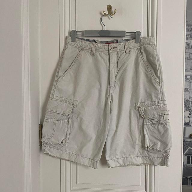 Union Bay Men's Shorts - Cream/Grey - L on Productcaster.