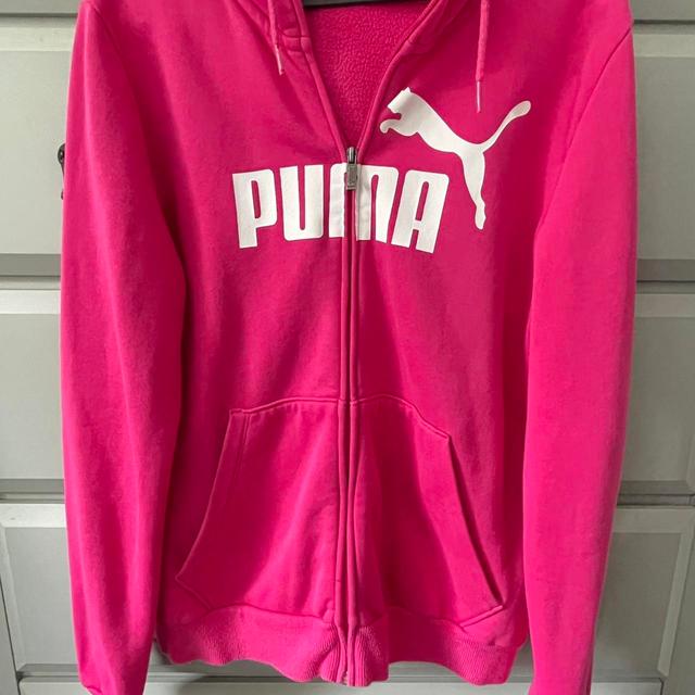 Puma Women's Hoodie - Pink - 16 on Productcaster.