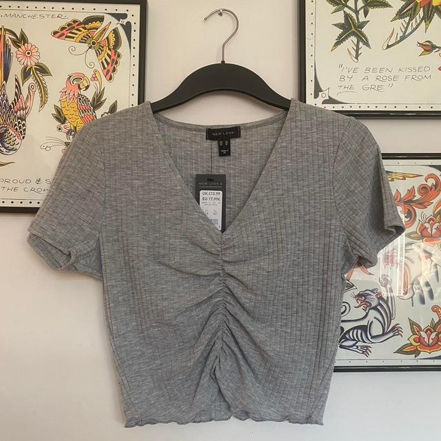 New Look Women's Crop top - Grey - 14 on Productcaster.