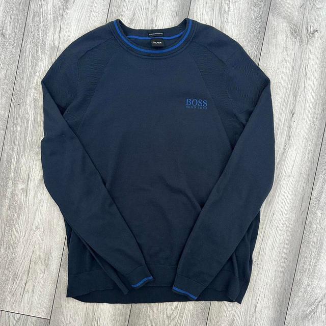 Hugo Boss Men's Jumper - Navy - XL on Productcaster.