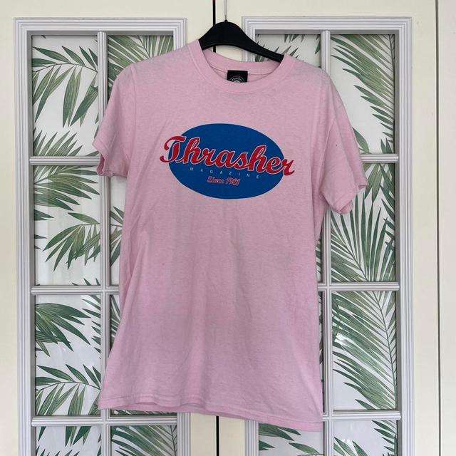 Thrasher Men's T-shirt - Pink - S on Productcaster.