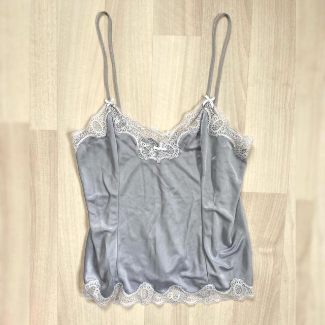 Vintage Women's Top - Grey - L on Productcaster.