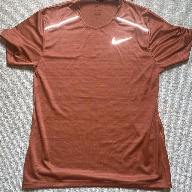 Nike Men's T-shirt - Orange/Brown - S on Productcaster.