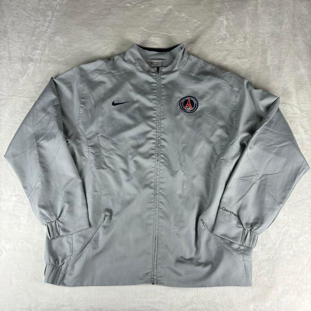 Nike Men's Windbreaker Jacket - Grey/Silver - XL on Productcaster.