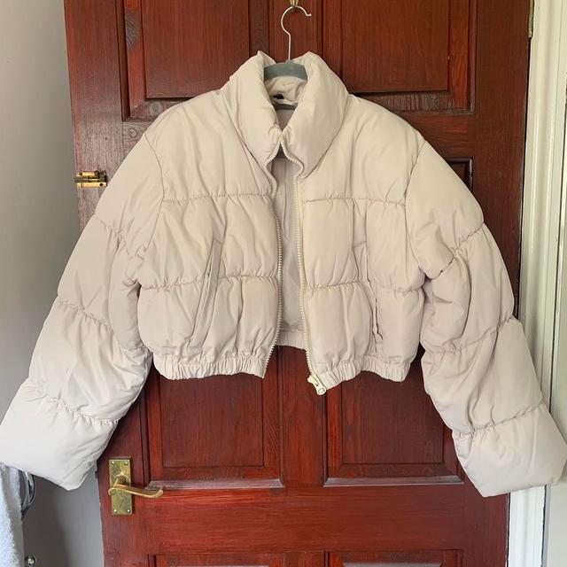 H&M Women's Puffer - Cream/Tan - UK 12 on Productcaster.