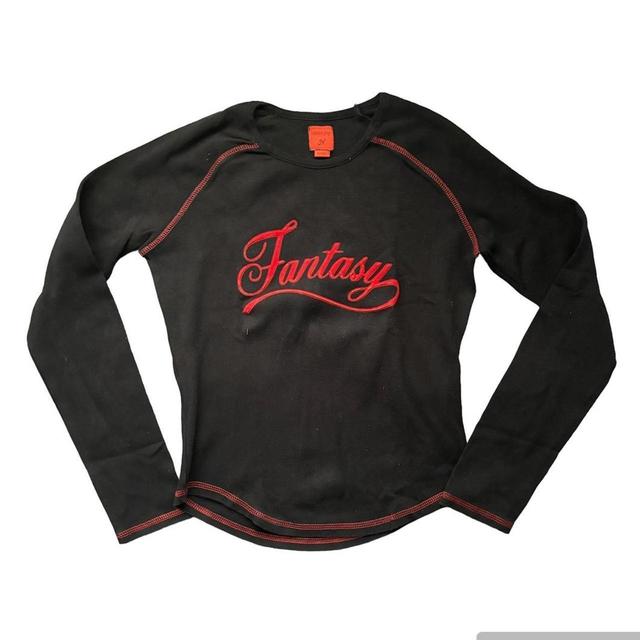 Vintage Women's T-shirt - Black/Red - L on Productcaster.