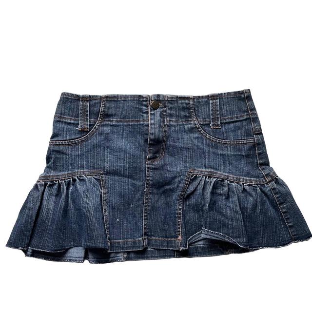 Vintage Women's Skirt - Blue - One size on Productcaster.