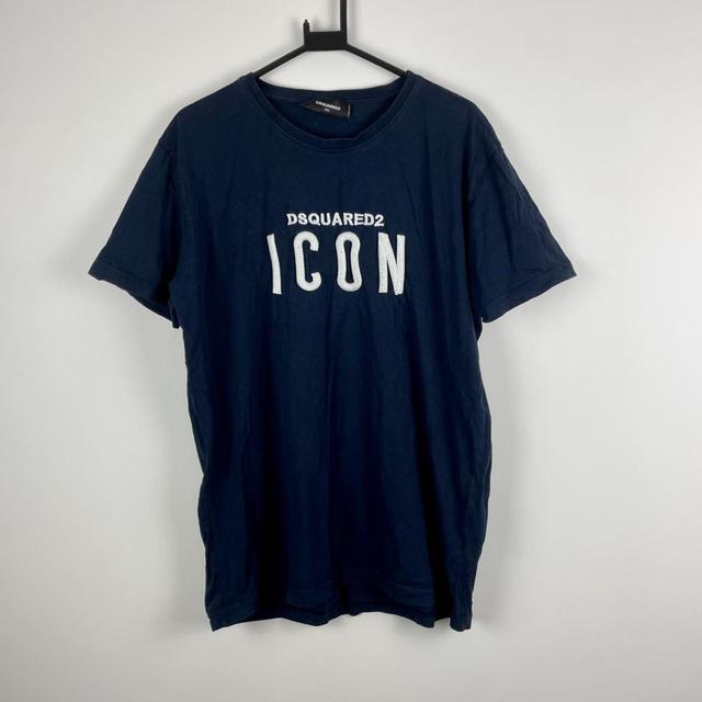 Dsquared2 Men's T-shirt - Navy - L on Productcaster.