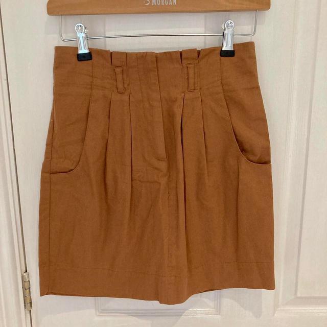 Topshop Women's Casual Skirt - Tan/Brown - UK 6 on Productcaster.