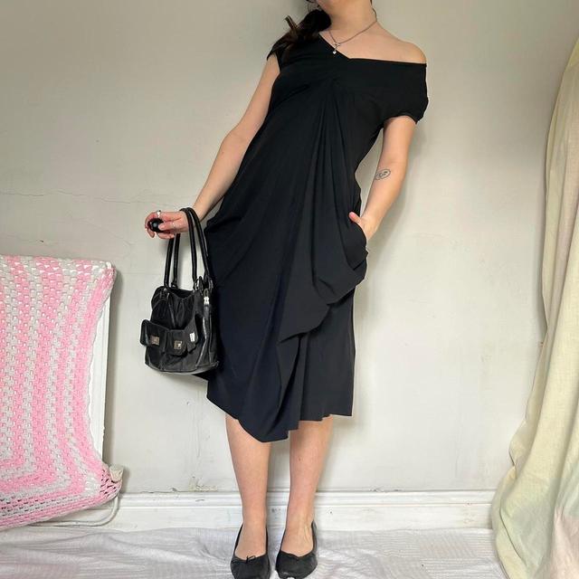 Vintage Women's A-line Dress - Black - M on Productcaster.