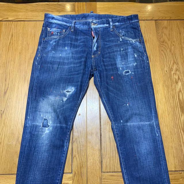 Dsquared2 Men's Distressed Jeans - Blue - 50" on Productcaster.