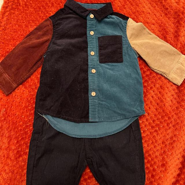 Next Kids' Suit - Navy/Burgundy - 9-12 months on Productcaster.