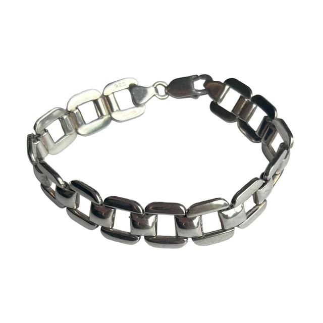 Vintage Men's Bracelet - Silver on Productcaster.