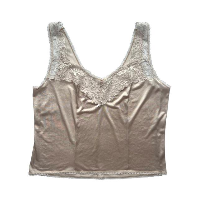 Vintage Women's Vest - Pink/Cream - XL on Productcaster.