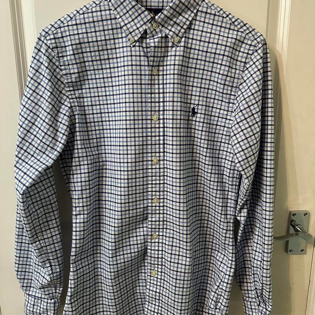 Polo Ralph Lauren Men's Shirt - Blue/White - S on Productcaster.