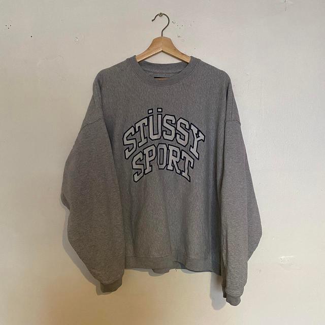 Stüssy Men's Sweatshirt - Grey - L on Productcaster.