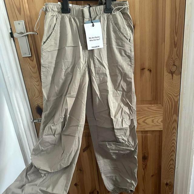 Pull&Bear Women's Trousers - Tan - S on Productcaster.