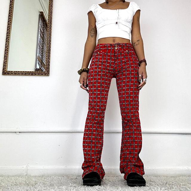 Dolce & Gabbana Women's Bootcut Trousers - Red - S on Productcaster.