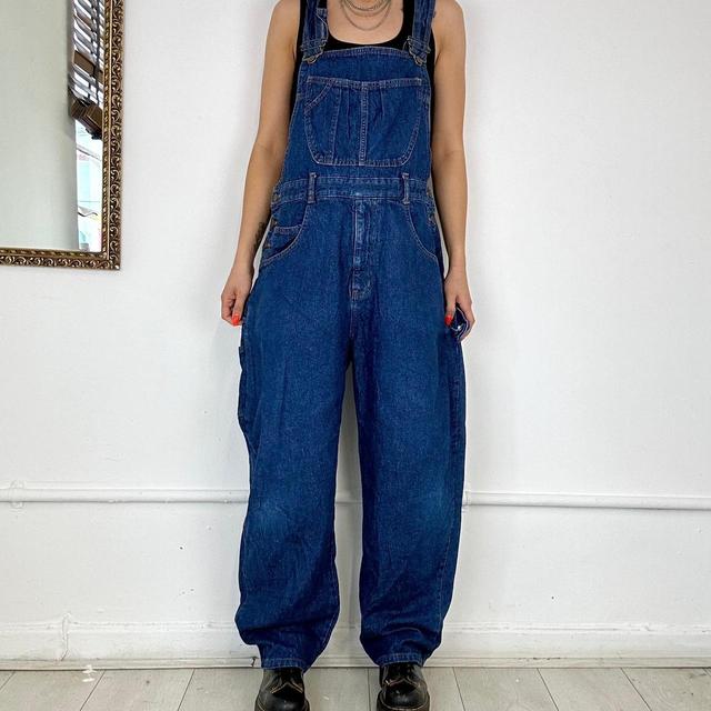 Vintage Women's Dungarees - Blue - L on Productcaster.