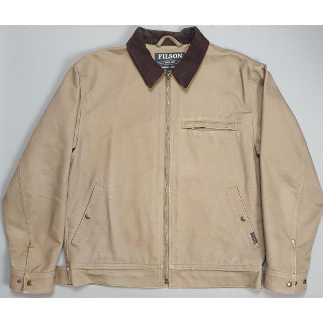 Filson Men's Bomber Jacket - Tan - M on Productcaster.