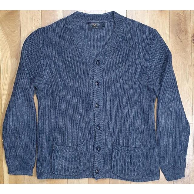 RRL by Ralph Lauren Men's Cardigan - Grey - L on Productcaster.