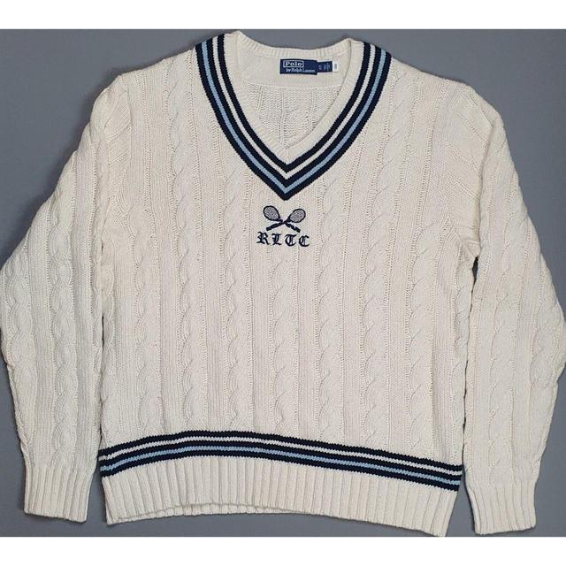 Ralph Lauren Men's Jumper - Cream - XL on Productcaster.