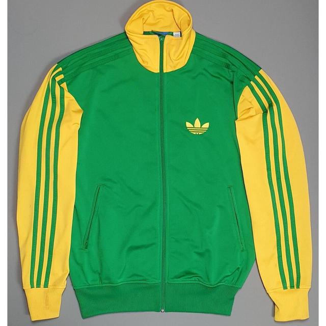 Adidas Men's Bomber Jacket - Green/Multi - S on Productcaster.