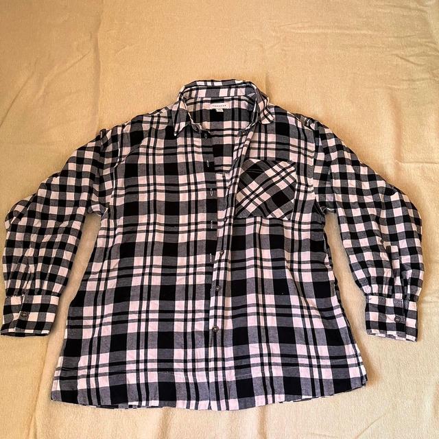 Topshop Women's Shirt - Black/White - S on Productcaster.