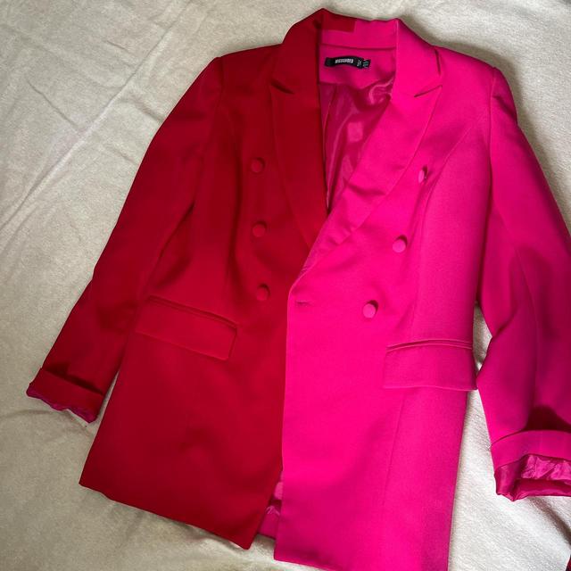 Missguided Women's Blazer Jacket - Pink/Red - UK 8 on Productcaster.