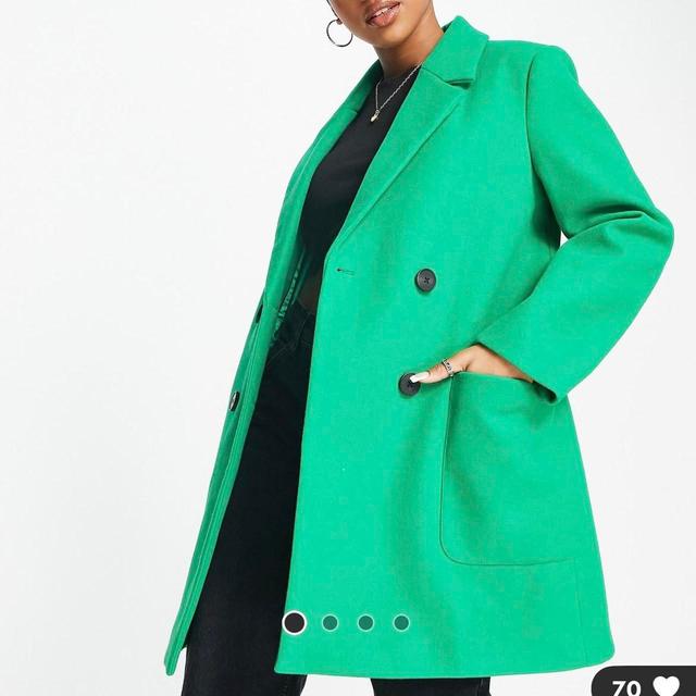 Stradivarius Women's Coat - Green - M on Productcaster.