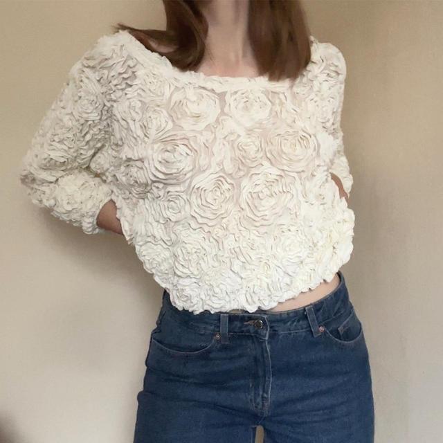 Preloved Women's Jumper - White - One size on Productcaster.