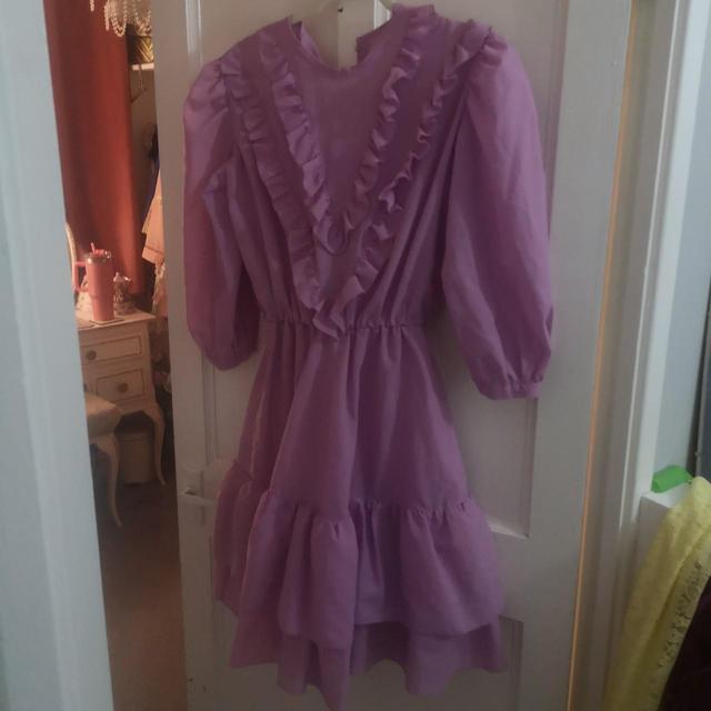 Vintage Women's Dress - Purple - 8 on Productcaster.