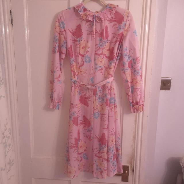 Vintage Women's Dress - Pink/Multi - 14 on Productcaster.