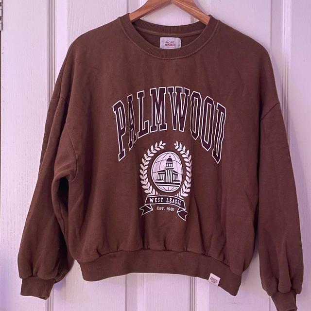 Pull&Bear Women's Sweatshirt - Brown - XS on Productcaster.