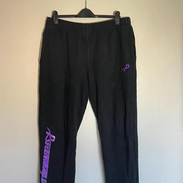 Men's Sweatpants - Black/Purple - XL on Productcaster.