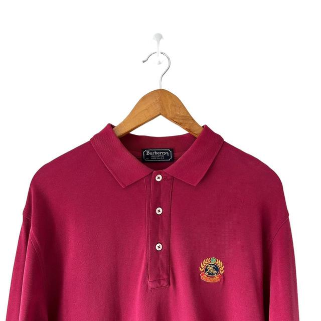 Burberry Men's Polo shirt - Burgundy - L on Productcaster.