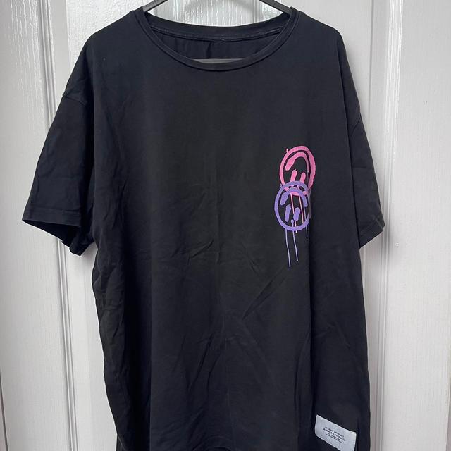 Men's T-shirt - Black/Purple - M on Productcaster.