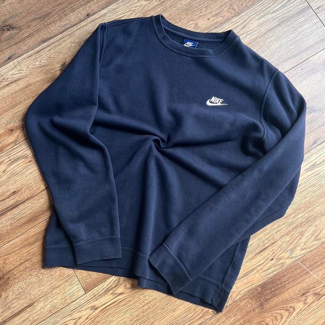 Nike Men's Sweatshirt - Navy - S on Productcaster.